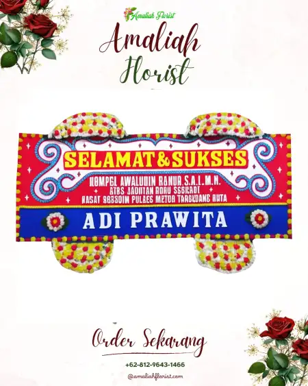 Papan Bunga Ucapan Selamat Huamual